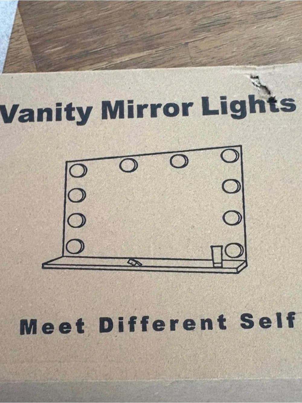 Vanity Mirror Lights - white and pink